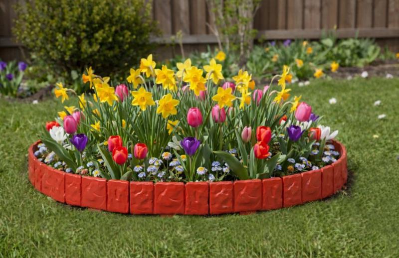 Palisada ogrodowa wysoka obrzeże border ceglasty 2,4m płotek GeoBorder